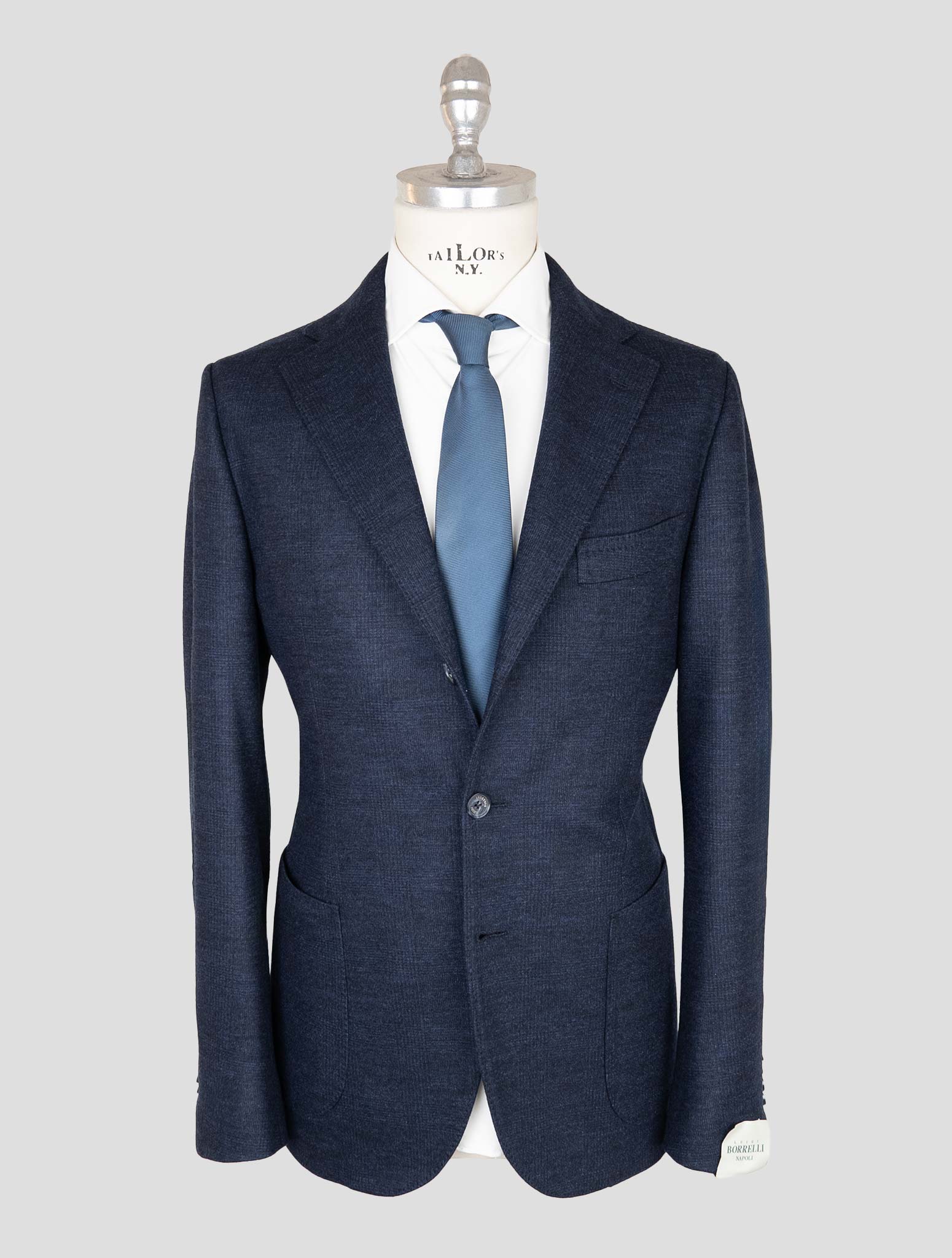 Luigi Borrelli Blue Virgin Wool Suit