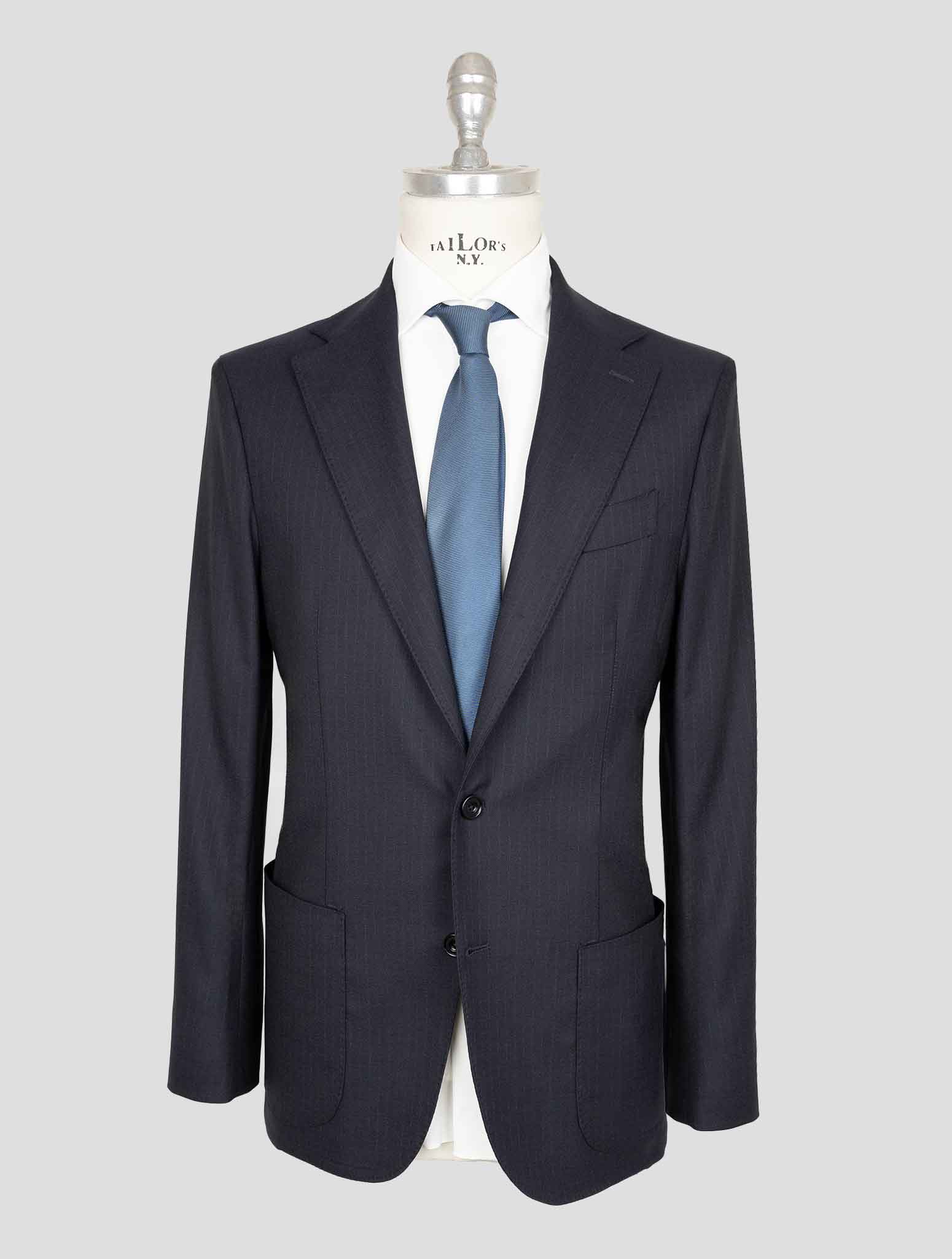 Sartorio Napoli Dark Blue Virgin Wool Suit