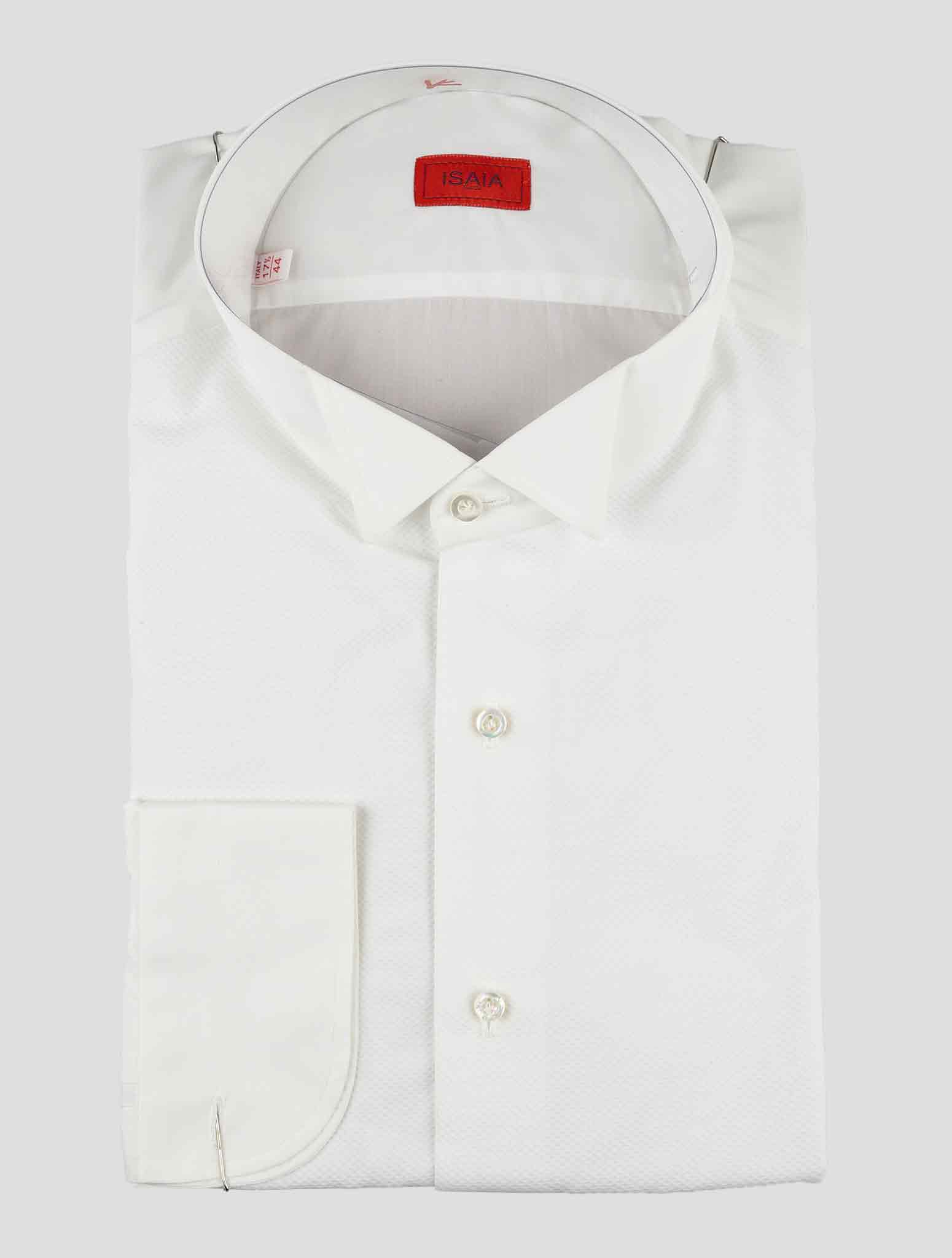 Isaia White Cotton Shirt