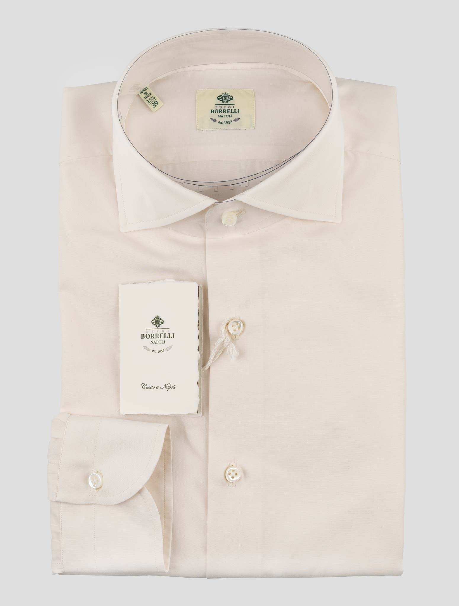 Luigi Borrelli White Cotton Shirt