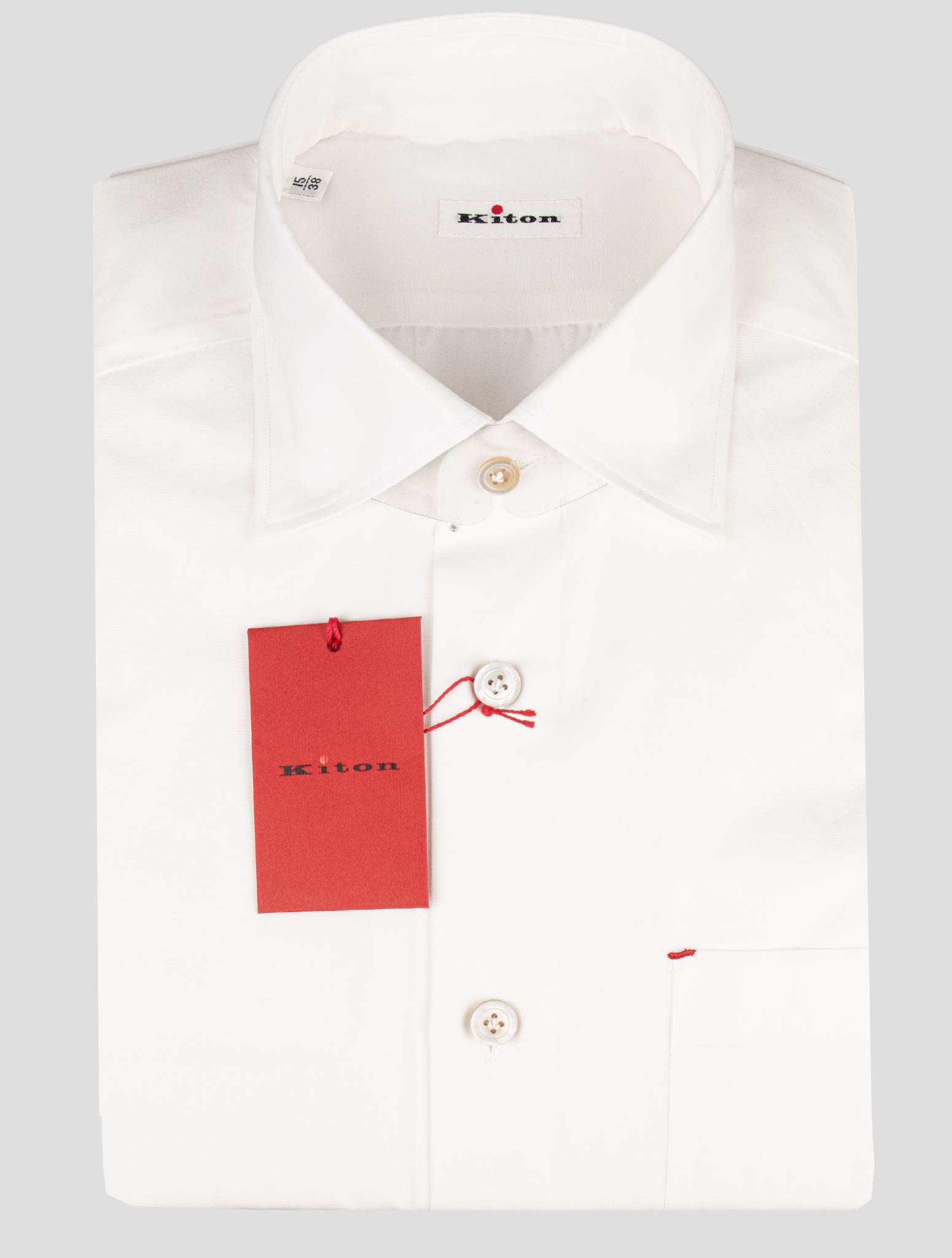 Kiton White Cotton Shirt