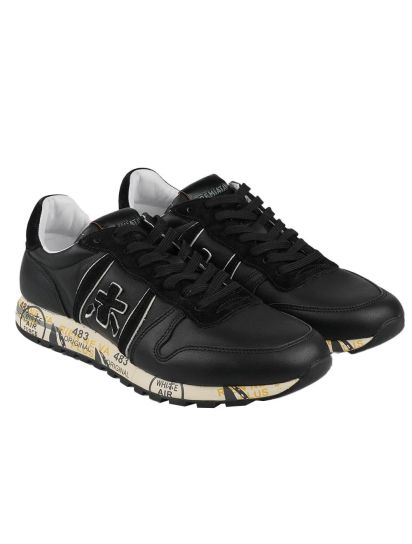 Premiata Black Leather Sneakers | IsuiT