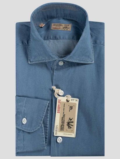 Barba Napoli Denim Cotton Shirt | IsuiT