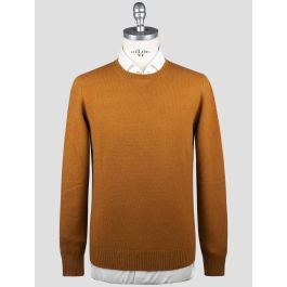 Gran Sasso Brown Virgin Wool Sweater Crewneck | IsuiT