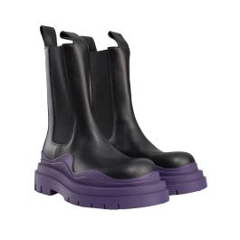 ミドルブーツ BOTTEGA VENETA Women Boots 677113 BLUE ☆BOTTEGA VENETA☆ボッテガヴェネタ タイヤ チェルシー ブーツ