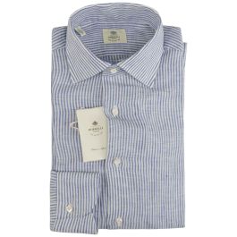 LUIGI BORRELLI LUXURY VINTAGE ストレッチシャツ M LUIGI BORRELLI LUXURY VINTAGE ストレッチシャツ M