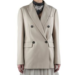Brunello Cucinelli Beige Cotton Pa Ea Blazer | IsuiT