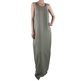 Brunello Cucinelli Green Viscose Linen Dress Woman | IsuiT