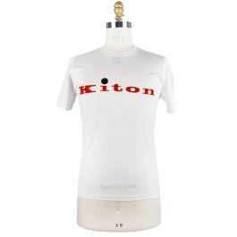 Tシャツ・カットソー KITON Men T Shirts UNWM013K0702F0 1004 White KITON - Cotton T-shirt Kiton