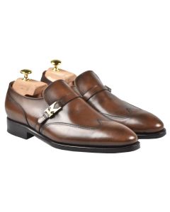 Kiton KITON Brown Leather Dress Shoes Brown 000