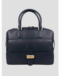 Zilli Blue Leather Briefcase 1