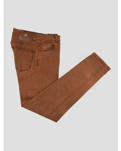 Marco Pescarolo Brown Cotton Ea Jeans 1