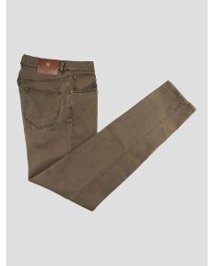 Marco Pescarolo Brown Cotton Ea Jeans 1