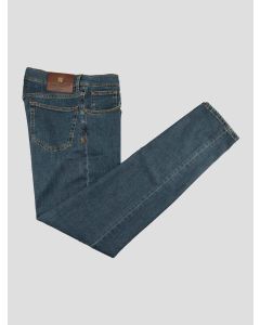 Marco Pescarolo Blue Cotton Lyocell Cashmere Ea Jeans 1