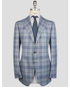 Cesare Attolini Blue Wool Silk Linen Blazer 1
