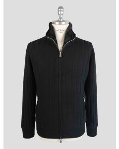 Barba Napoli Black Cashmere With Fur Coat 1