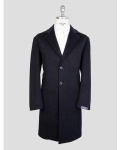Barba Napoli Blue Virgin Wool Overcoat 1