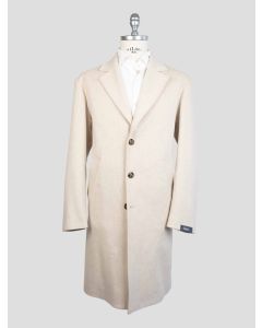 Barba Napoli Beige Virgin Wool Overcoat 1