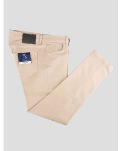 Barba Napoli Beige Cotton Ea Jeans 1