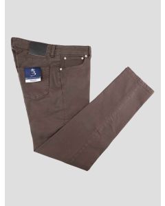 Barba Napoli Brown Cotton Ea Jeans 1