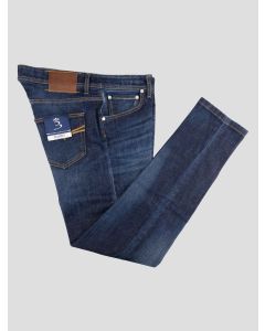 Barba Napoli Blue Cotton Ea Jeans 1