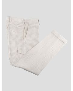 Barba Napoli Beige Pl Nylon Ea Cargo Velvet Pants 1