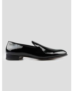 Isaia Black Leather Loafers 1