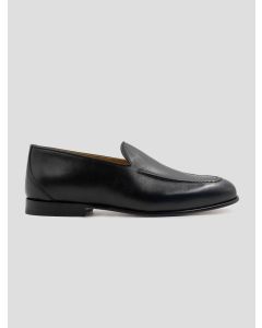 Kiton Black Leather Loafers 1