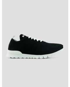 Kiton Black Cotton Ea Sneakers 1