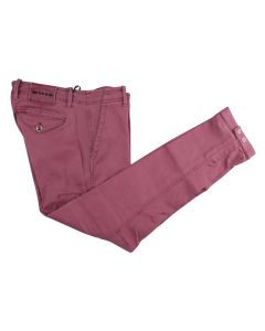 Kiton Burgundy Lyocell Cotton Ea Pants 1