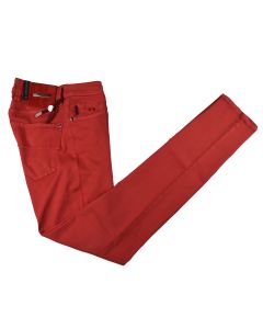 Tramarossa Red Cotton Pl Ea Jeans 1
