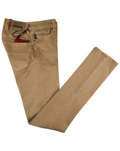 Tramarossa Beige Cotton Pl Ea Jeans 1