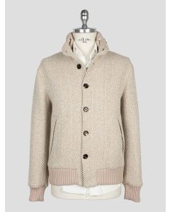 Kired Beige Alpaca Wool Pa  Coat 1
