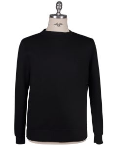 Kiton KNT Black Viscose Ea Sweater Crewneck 1
