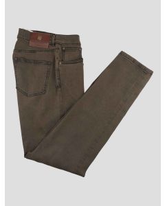 Marco Pescarolo Brown Cotton Ea Jeans 1