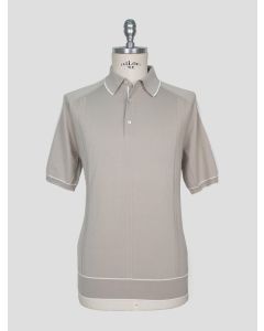 Stefano Ricci Gray White Cotton Polo 1