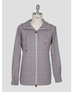 Kiton Gray Pink Cotton Shirt Umbi 1