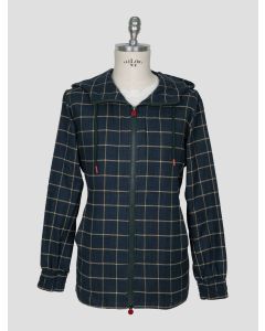 Kiton Green Brown Cotton Shirt Umbi 1