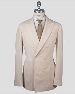 Brunello Cucinelli Brunello Cucinelli Beige Cotton Cashmere Blazer Beige 000