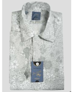 Barba Napoli Barba Napoli Gray Cotton Short Sleeve Shirt Gray 000