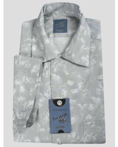 Barba Napoli Barba Napoli Gray Cotton Short Sleeve Shirt Gray 000