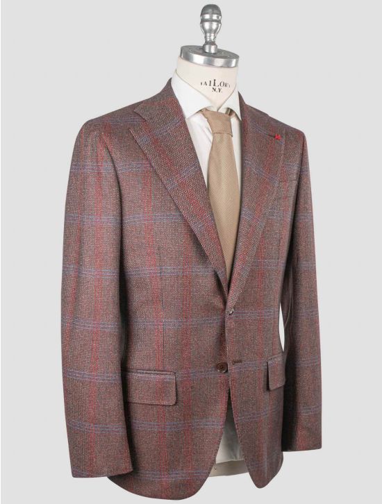 Isaia Isaia Multicolor Lambswool Cashmere Blazer Multicolor 001