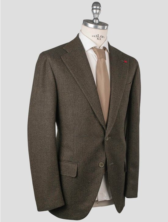 Isaia Isaia Green Wool Cashmere Blazer Green 001