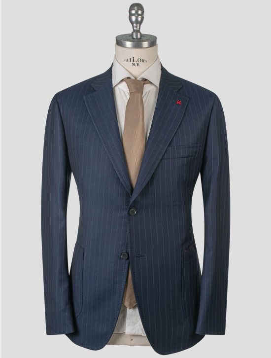 Isaia Isaia Blue Wool Suit Blue 000
