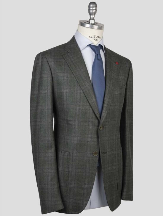Isaia Isaia Green wool Suit Green 001