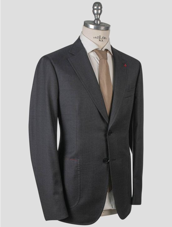 Isaia Isaia Gray Wool Suit Gray 001