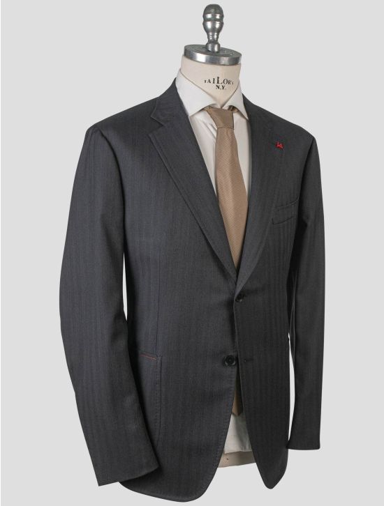 Isaia Isaia Gray Wool Suit Gray 001