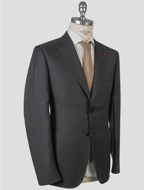 Isaia Isaia Gray Wool Suit Gray 001