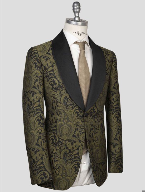 Isaia Isaia Multicolor Wool Silk Cotton Smoking Blazer Multicolor 001