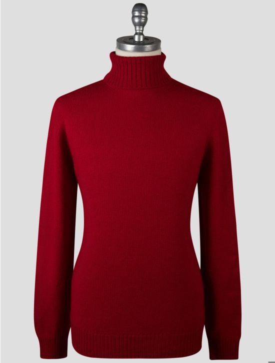 Gran Sasso Gran Sasso Red Virgin Wool Sweater Turtleneck Red 000